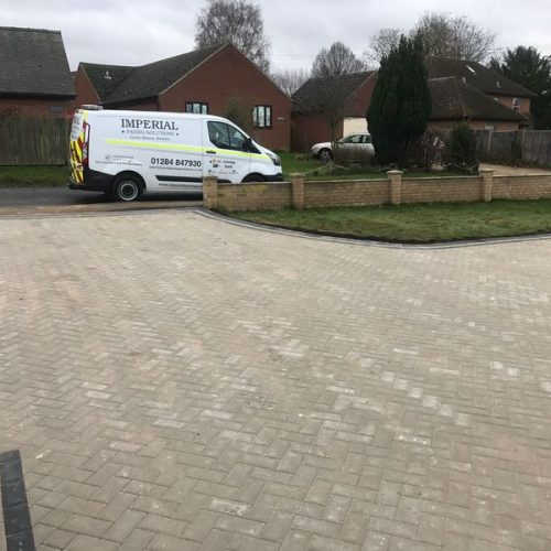 beautiful grey block paving driveway completed in cambridge