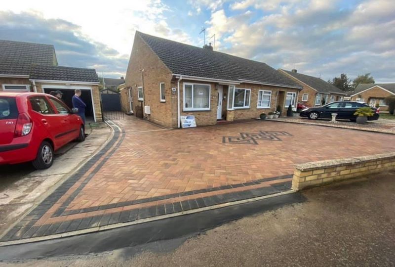 before & after driveway completed in gt barton bury st edmunds