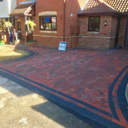 block paving driveway completed in stowmarket suffolk