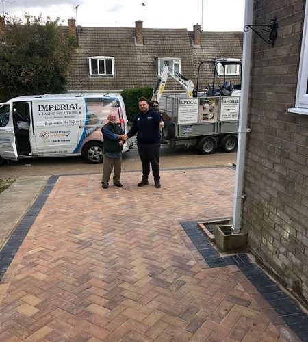 block paving driveway completed in sudbury suffolk