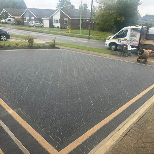 charcoal grey block paving driveway debenham suffolk 2