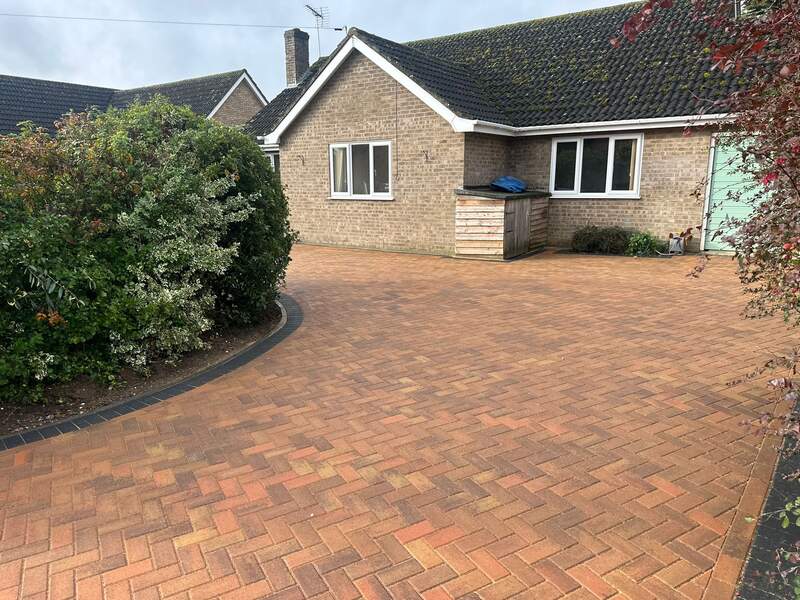 large block paved driveway ipswich