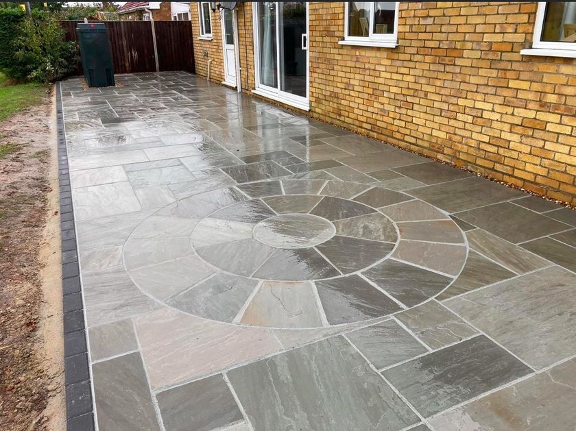 beautiful indian sandstone patio cambridge