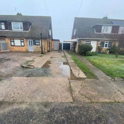 before & after driveway completed in ipswich 0008